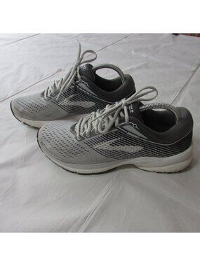 Brooks Women's 10 Launch 5 Running Shoe Sneaker Grey/Ebony/White NO INSOLES